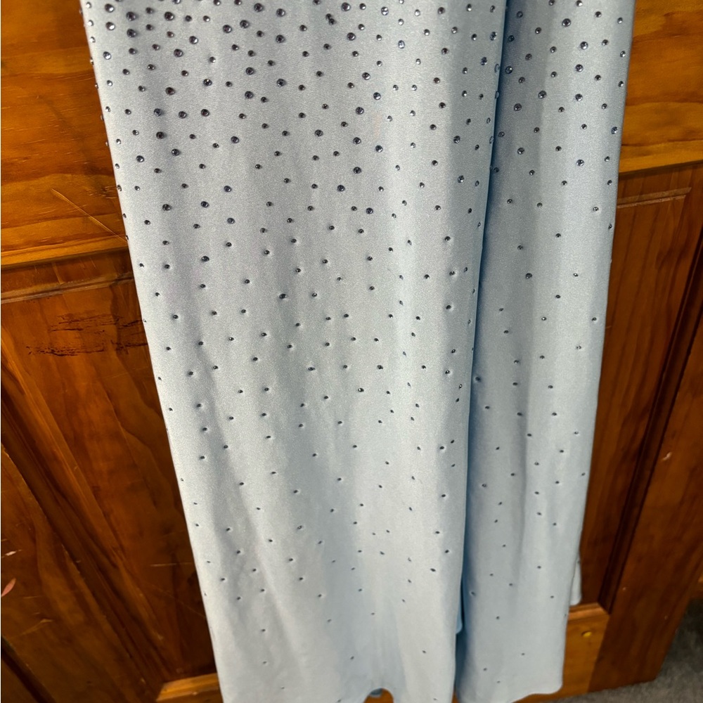 Light Blue Rhinestone Gown - Picture 10 of 14